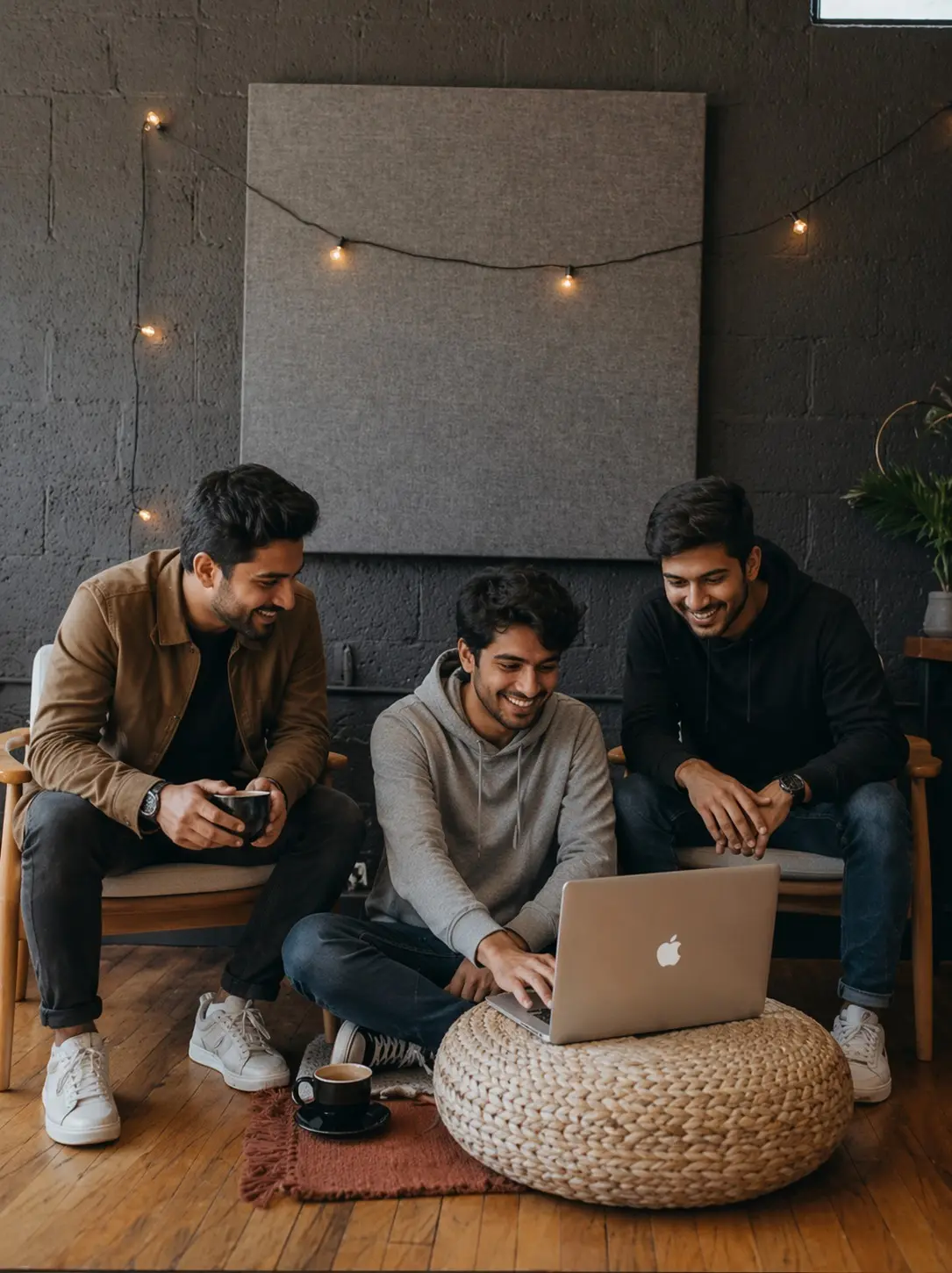 Friends browsing together